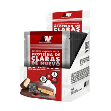 Proteína de Claras de Huevo, Choco Mazapán (10 sobres 30 g c/u)