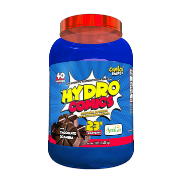 Hydro Comics Proteína de suero de leche hidrolizada, 23g proteína, 3 lbs, Comics Energy con Astragin®️