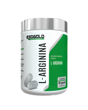 L-Arginina 60 Cápsulas 750 mg c/u Red Gold Naturals