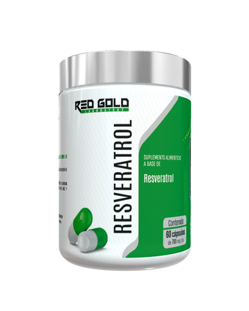 Resveratrol 60 Cápsulas 700 mg c/u Red Gold Naturals