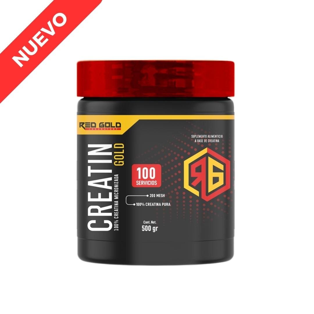 Creatina Gold (Creatina Micronizada 100% Pura), 500g, 100 Servicios – Red Gold