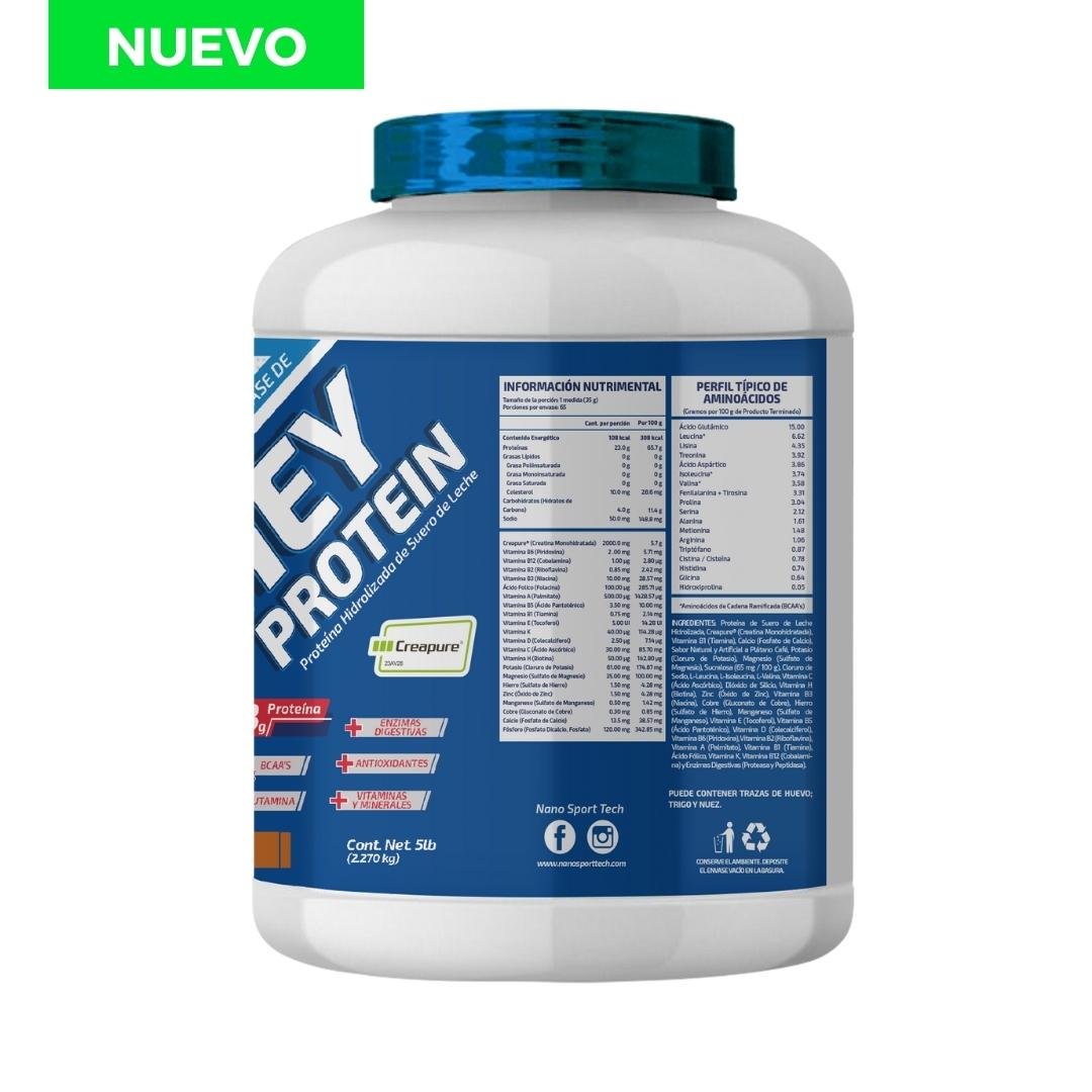 Whey Protein, 5lbs, Con Creapure ®️ – NST