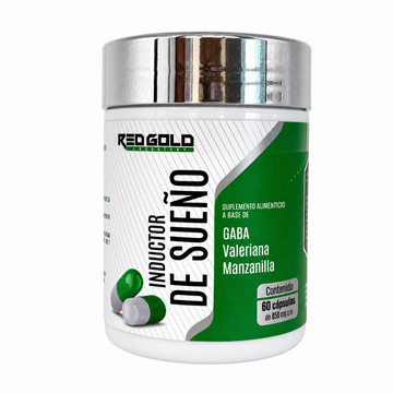 Inductor de Sueño 60 Cápsulas 850 mg c/u Red Gold Naturals