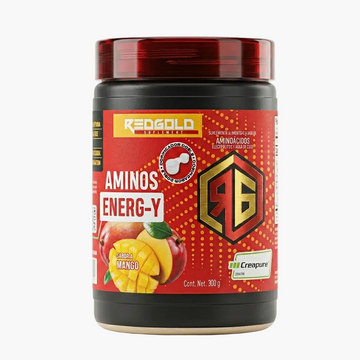 Aminos Energ-Y RedGold - Aminoácidos con Creapure® y Energía Sabor Mango (300g)