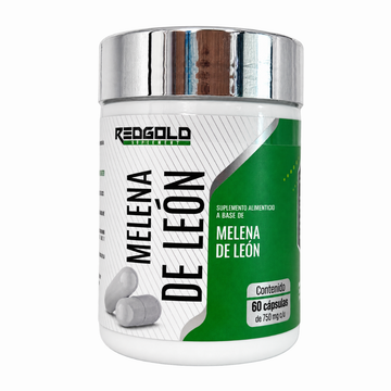 Melena de León 60 Cápsulas 750 mg c/u Red Gold Naturals