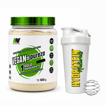 Proteína Vegan=Pureza Aislado de Chicharo Advance Labs Nutrition 600 gr Sin sabor + SHAKER