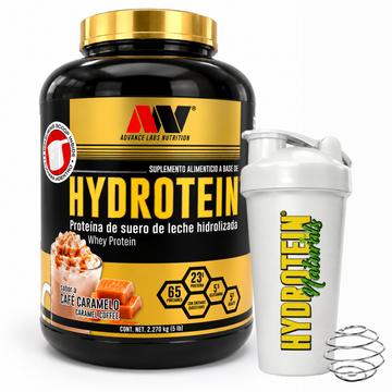 KIT Proteína Hydrotein 5Lbs 65 Serv. + Shaker Advance Nutrition