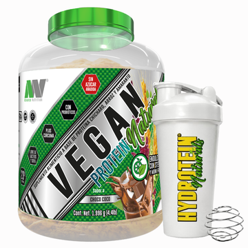 Vegan Protein Naturals + Shaker Gratis 4 Lbs Sabor Choco Coco (Stevia/Fruto Del Monje)