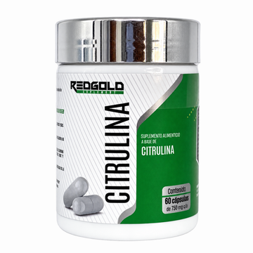 Citrulina 60 Cápsulas 750 mg c/u Red Gold Naturals