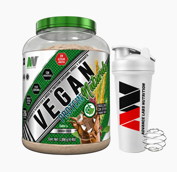 Vegan Protein Naturals + Shaker Gratis 4 Lbs Sabor Choco Coco (Stevia/Fruto Del Monje)