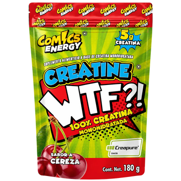 Creatine WTF?! Comics Energy – Con Calidad Creapure® (Sabor Guayaba-Fresa)