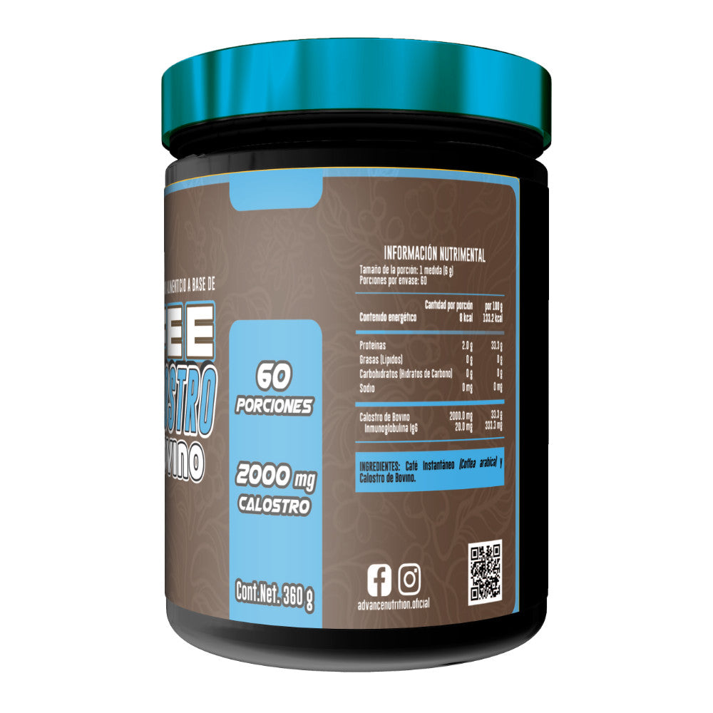 Coffee Calostro Bovino 300 G /60 Serv. Advance Labs Nutrition