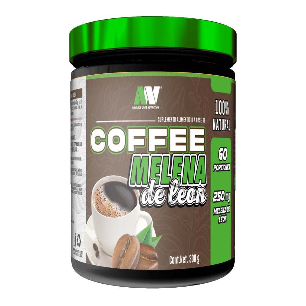 Coffee Melena de Leon  300 g /60 Serv. Advance Labs Nutrition