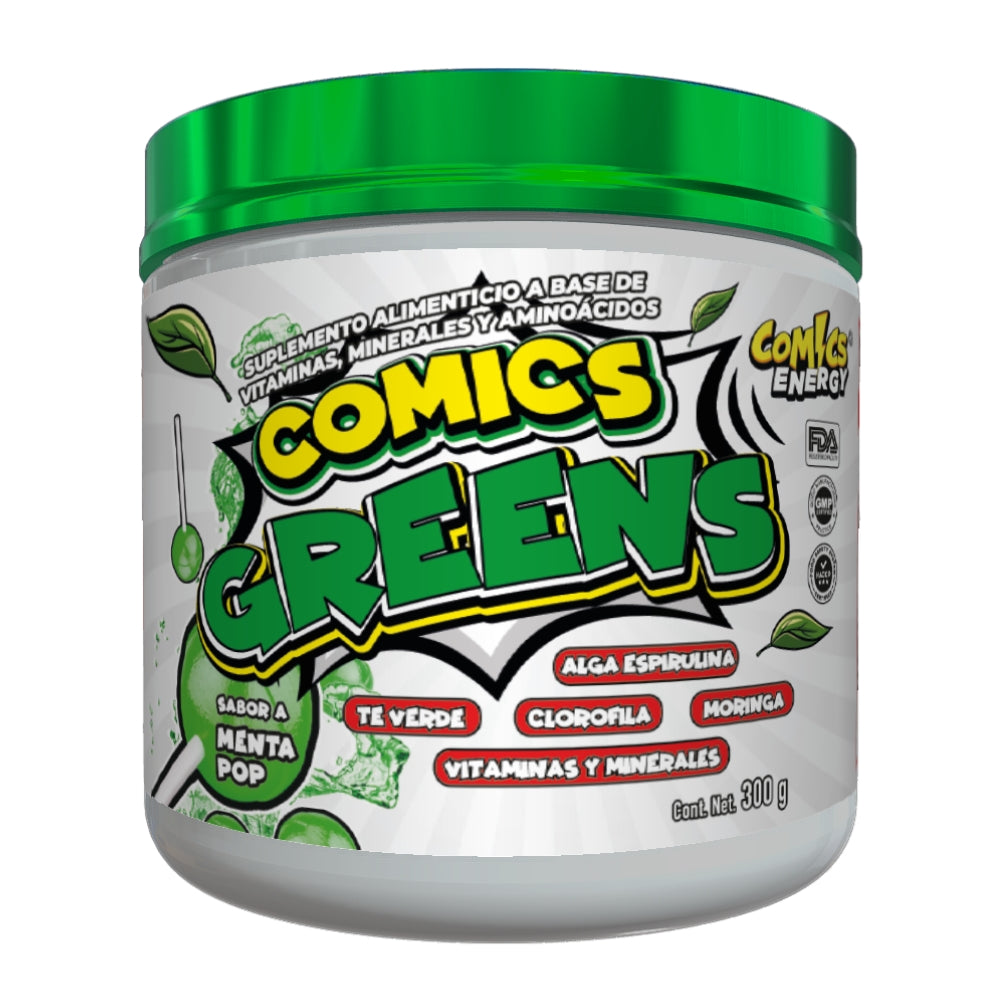 Comics Green (Vitaminas, minerales y aminoacidos),300g, Comics Energy