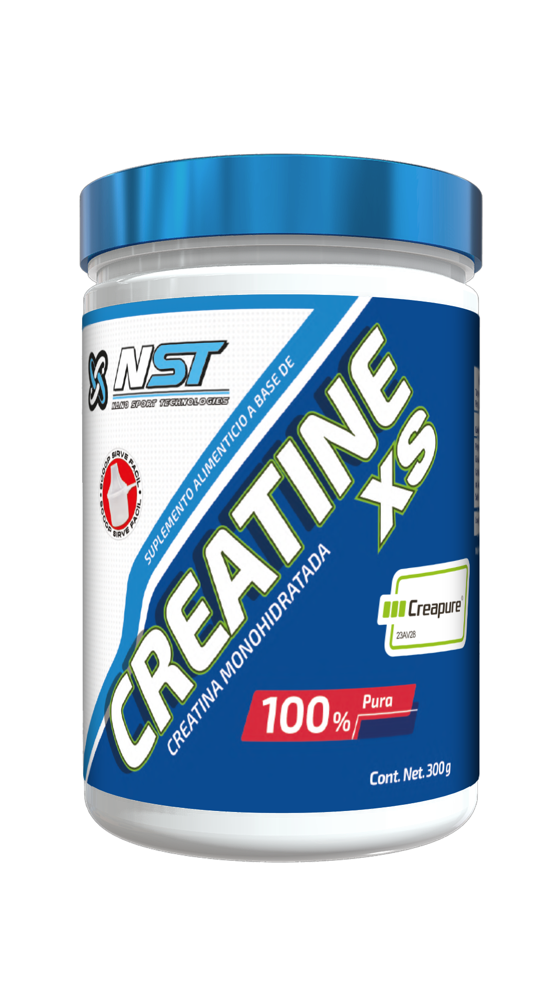 Creatina XS Monohidratada con Creapure ®️ 60 Serv. NST