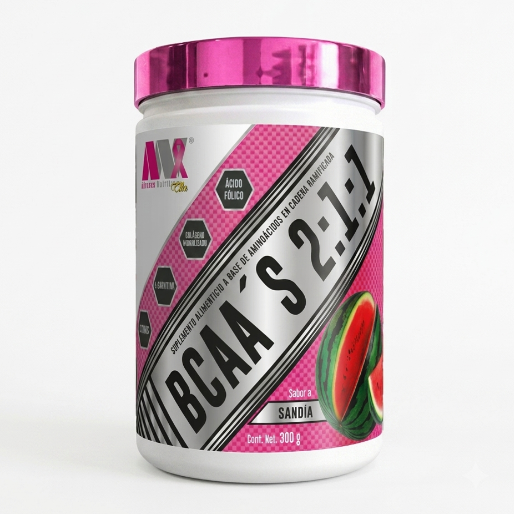 BCAA’s 2:1:1 Ella - Recuperación Muscular con Colágeno, L-Carnitina y Ácido Fólico