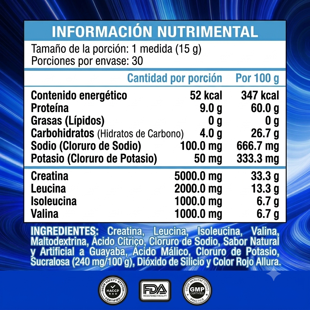 KREATIN RECO - Creatina & BCAAS Nst 30 Servicios