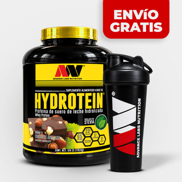KIT Proteína Hydrotein 5Lbs 65 Serv. + Shaker Advance Nutrition