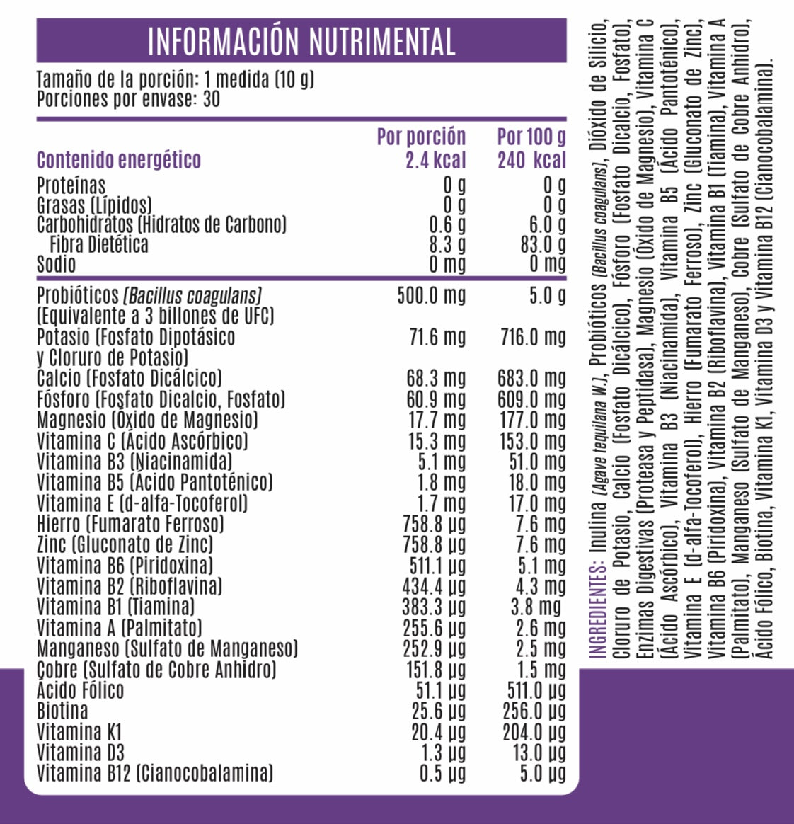 Prebio 2.0, Probióticos y prebióticos, 300g, Advance Nutrition