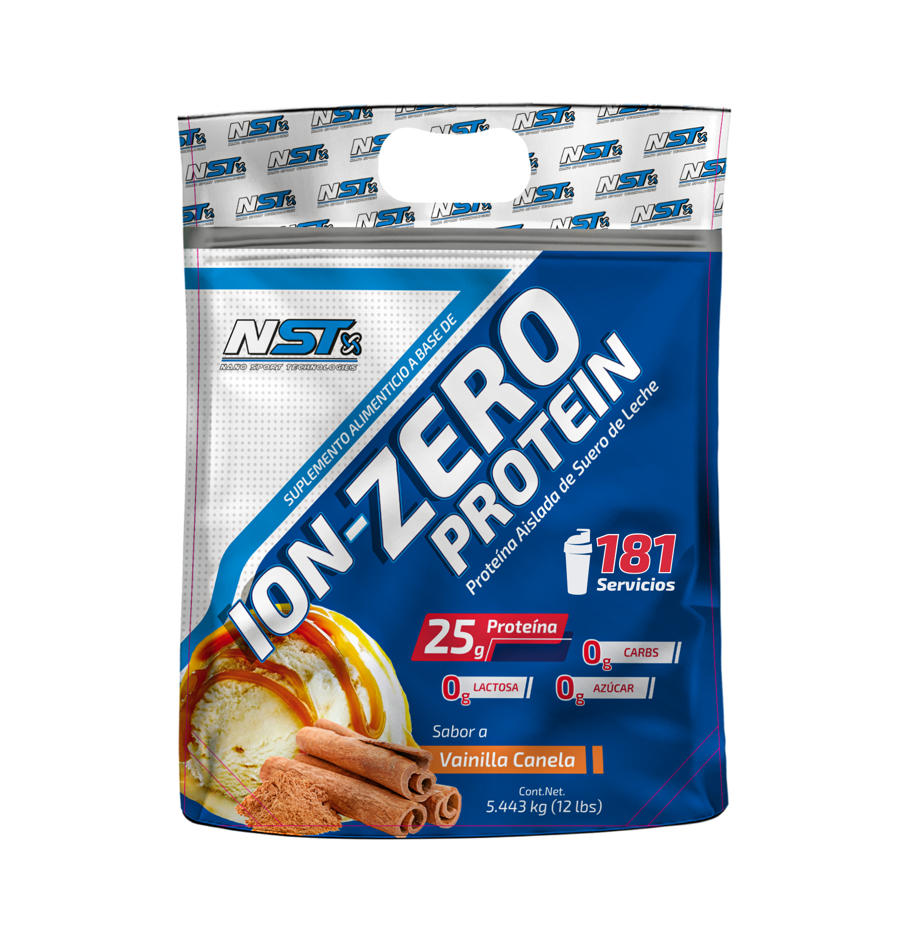 Proteína Ion-Zero Bag, 181 servicios, NST