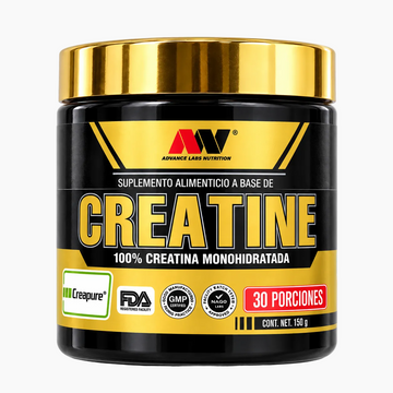 Creatina Creapure 100% Monohidratada 150 gr 30 Servicios - Advance Labs Nutrition