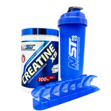 Creatina XS Creapure + SHAKER PASTILLERO GRATIS ®️ 60 Serv. NST