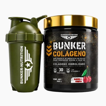 Colágeno Hidrolizado con Vitamina 30 serv. + SHAKER GRATIS Bunker Nutrition