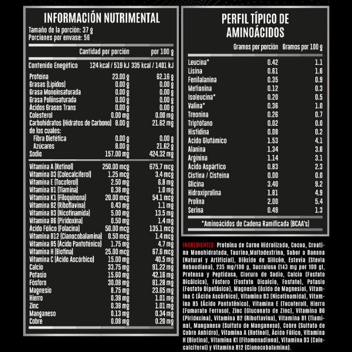 Proteína de Carne Hidrolizada Hydrobeef Advance Nutrition + SHAKER (56 Servicios)