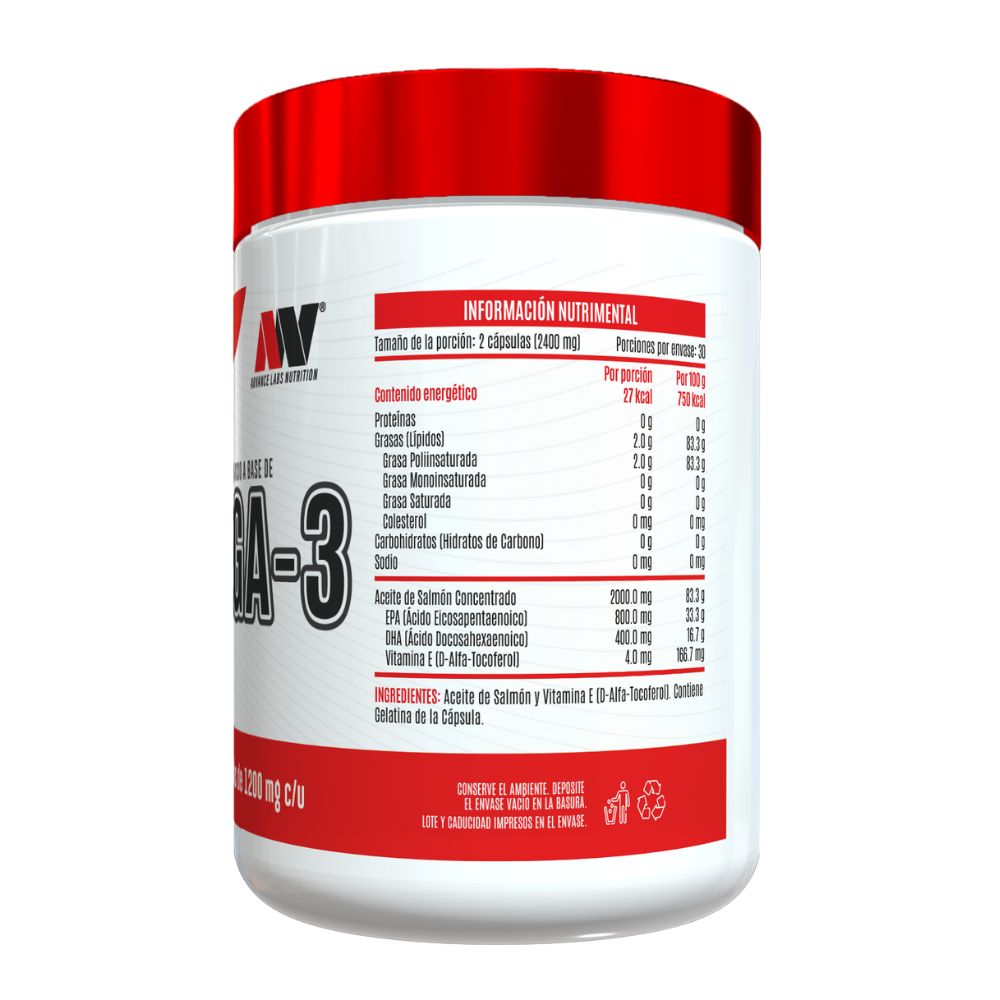 Omega-3 Suplemento Alimenticio (60 Cápsulas)