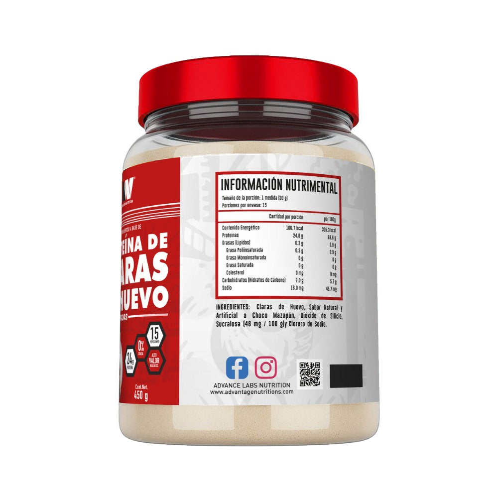 Proteína de Claras de Huevo Deshidratadas Sabor Vainilla canela (450 g)