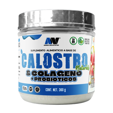 Calostro & Colágeno + Probióticos Naturals Advance Nutrition Stevia & Monk Fruit (360g)