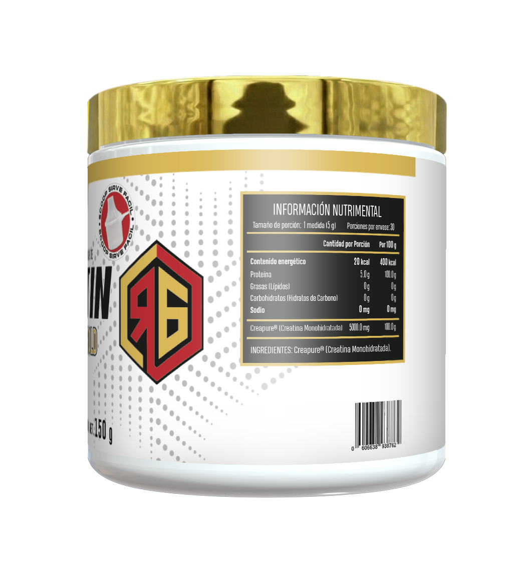 Creatina Monohidratada con Creapure® Red Gold (150 g) 30 servicios
