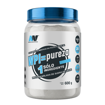 Proteína WPI=Pureza Aislado de suero de leche Advance Labs Nutrition Sin sabor 600 g
