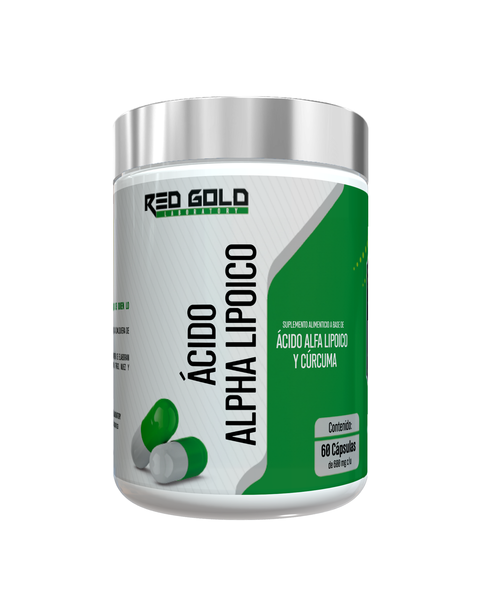 Acido Alfa Lipoico 60 Cápsulas 700 mg c/u Red Gold Naturals