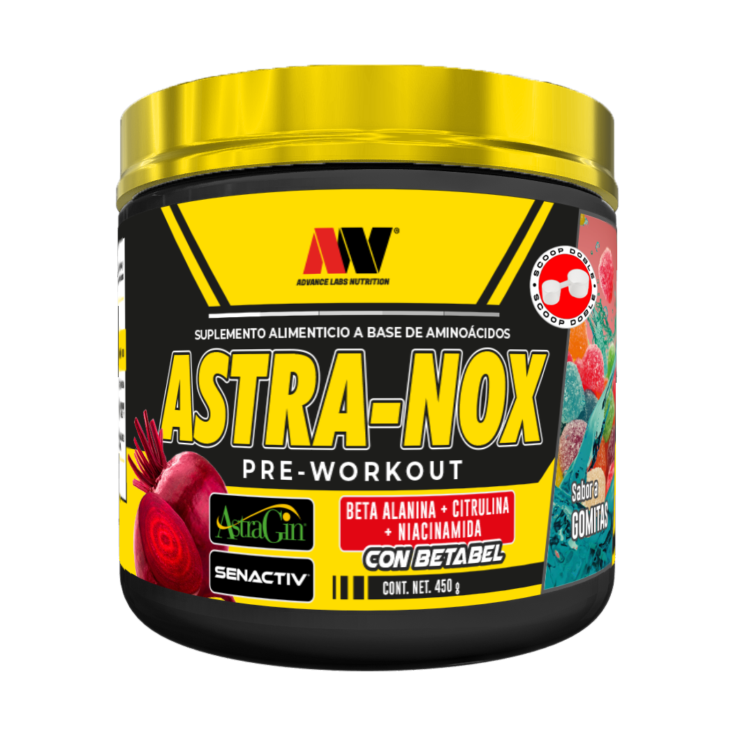 Astra-Nox pre entreno, 450g - Advantage Nutrition con Astragin®️