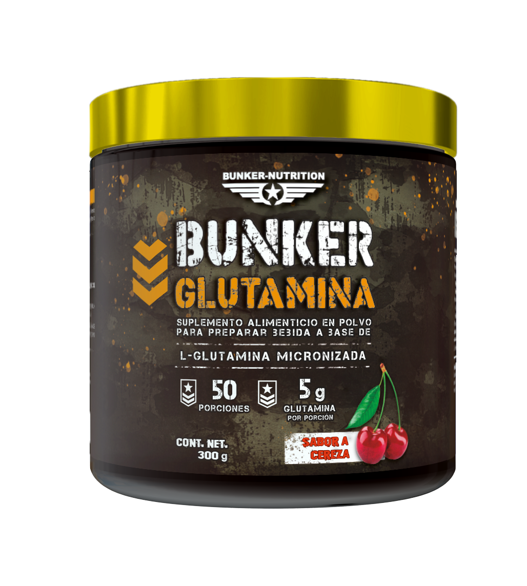 Glutamina Micronizada 50 serv. + SHAKER GRATIS Bunker Nutrition