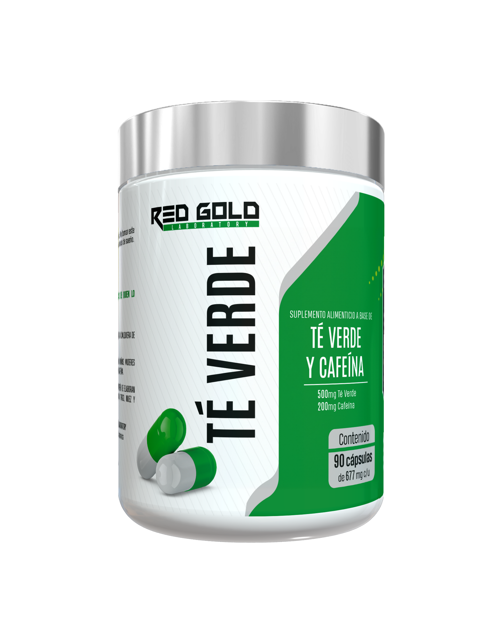 Té Verde 90 Cápsulas 677 mg c/u Red Gold Naturals