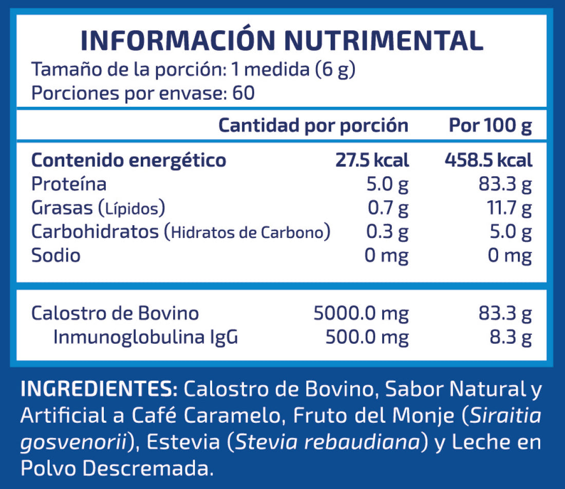 Calostro Bovino Naturals sabor Café Caramelo (360 g)