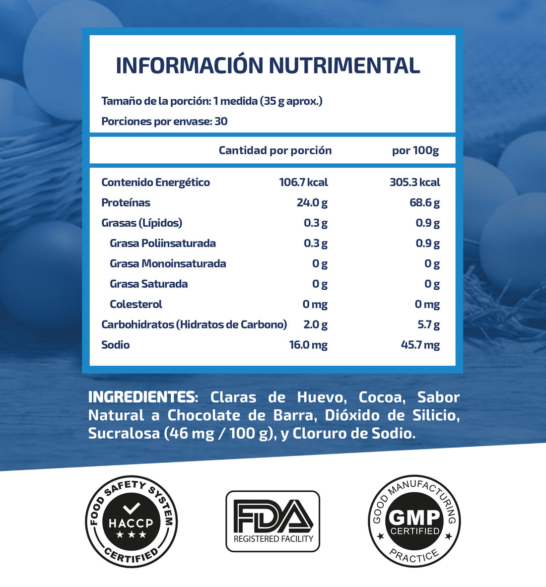 Proteína en polvo a base de Claras De Huevo Deshidratas 30 servicios + shaker NST
