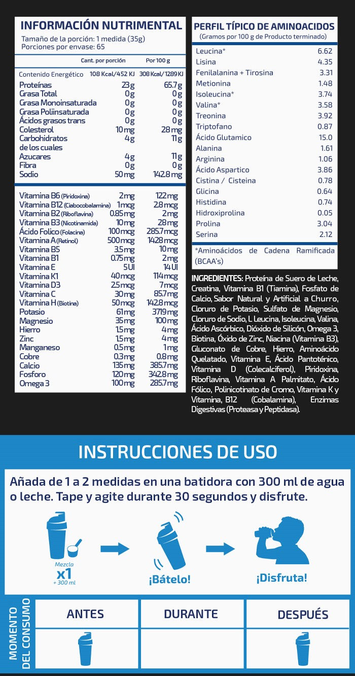 NST Whey Protein Suero de leche con encimas digestivas 65 Servicios 5 Lbs