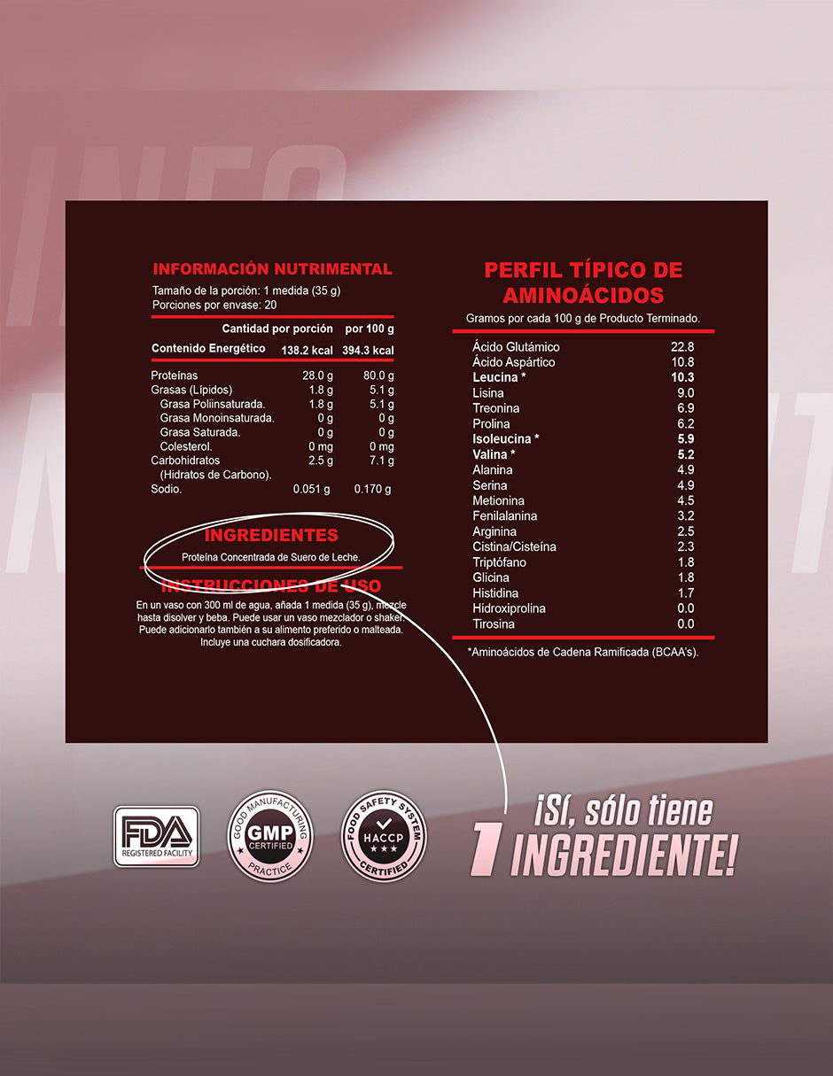 Proteína WPC = PUREZA Suero de leche Sin sabor 700g Advance Labs Nutrition + Shaker