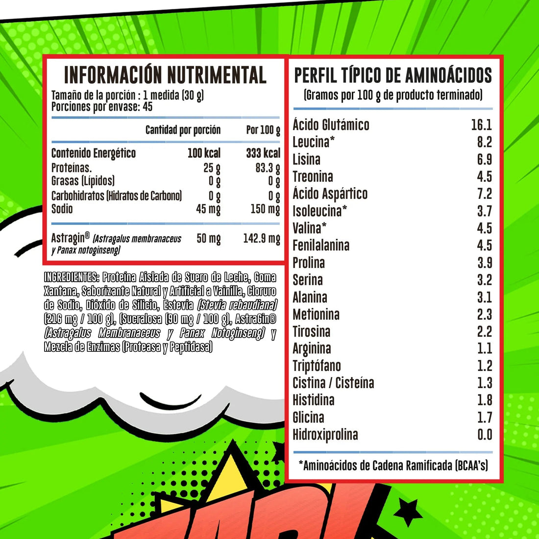 Proteína Aislada de Suero de Leche con AstraGin Cero Carbohidratos y Cero Lactosa Hydro Zero (45 Porciones) – Comics Energy