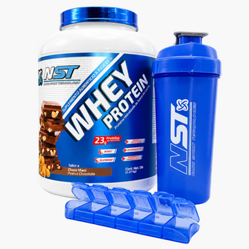 Proteína NST Suero de leche + SHAKER PASTILLERO GRATIS 65 Servicios 5 Lbs