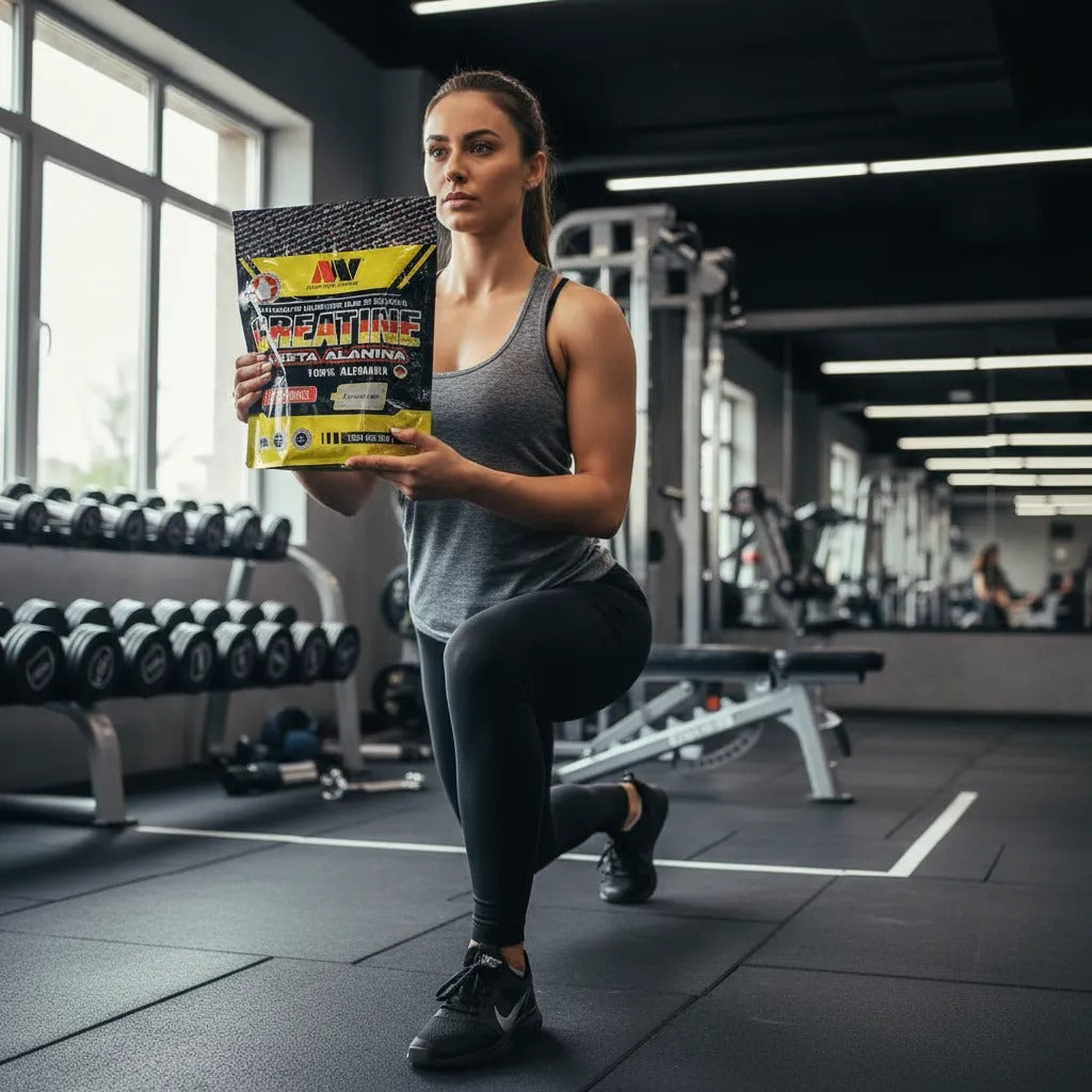 Creatina Creapure & Beta Alanina, 300g Sin Sabor 100% Alemana Advance Nutrition